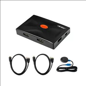 سوئیچ KVM دو پورت HDMI/USB دی نت همراه با کابل