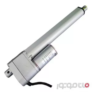 جک برقی ماناک 800 نیوتن کورس 20 سانت، سرعت 10 میلیمتر بر ثانیه 24 ولت، دارای پتانسیومتر مدل LAB25P