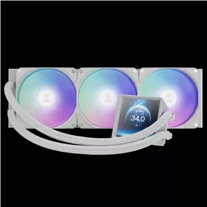 خنک کننده مایع پردازنده گیم دیاس مدل AURA GL360 LCD WH