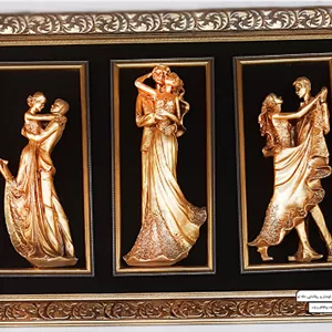 تابلو تزئینی 3 بعدی عروس و داماد