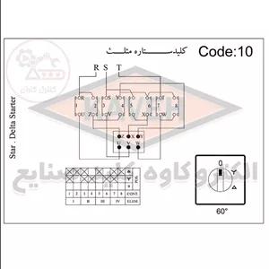 کلید گردان ستاره - مثلت 63 آمپر کاوه