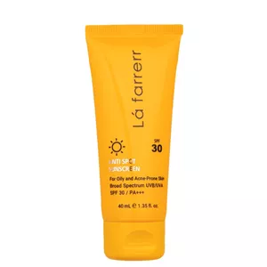 کرم ضد آفتاب و ضد لک بی‌رنگ لافارر مناسب پوست چرب و مستعد آکنه SPF30 ا LaFarrerr Sunscreen Anti Spot For