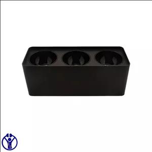 چراغ سیلندری روکار مربع سه قلو 12*3 وات رفلکتوردار یزد نور