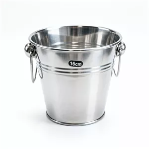 سطل یخ استیل سایز (قطر) ۱۶ سانتیمتر