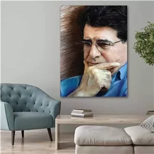 تابلو بوم چاپی لاویا طرح پرتره استاد شجریان کد ART-1364