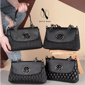 کیف مجلسی زنانه چرم دستی دوشی فندی برند اونیکس onyx مشکی شیک وارداتی جدید رسمی شب
