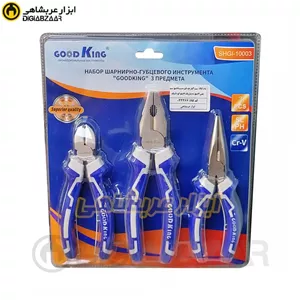 ست 3 پارچه انبردست 8 اینچ سیم چین 6 اینچ دم باریک 6 اینچ گودکینگ GOOD KING