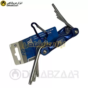 آلن چاقویی ستاره ای 8 پارچه T9 تا T40 ای زد دی A.Z.D