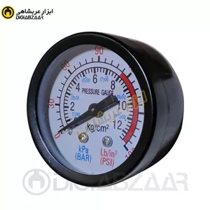 مانومتر 5 سانت 10 بار 1/4 اینچ کمپرسور (پشت رزوه)