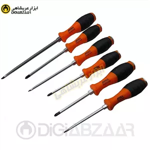پیچ گوشتی 6 پارچه چکش خور 2 سو 4 سو اپکس APPEX