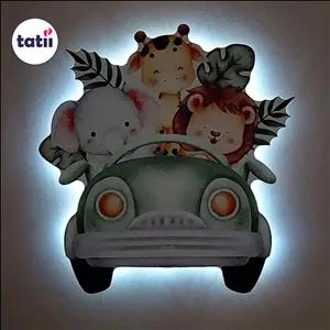 چراغ خواب دیواری کودک تاتی _ حیوانات