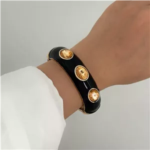 بنگل رنگی میناکاری نگینی کد ۵۸۳ 