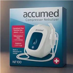 نبولایزر کمپرسوری اکیومد مدل NF100 | کم‌صدا، با گارانتی و ساخت تایوان
