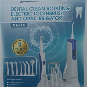 ست مسواک برقی و واترجت زیکلاس مد آلمان مدل CH-16 | پاکسازی حرفه‌ای دندان و لثه با طراحی ضدآب