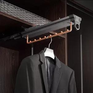 رک ریلی هنگر لباس 11.5*45.5*11.5 رنگ طوسی نارنجی طرح فرنچ استایل فانتونی کد J924