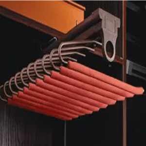 رک جای شلوار سقفی یک طرفه 14*47*34 رنگ موکا قرمز فرنچ استایل فانتونی کد J903