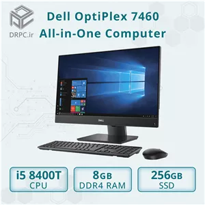 آل این وان استوک دل  All in one Dell Optiplex 7460 i5 8400t Ram 16 DDR4 SSD 512GB 24 inch FHD ips Frameless