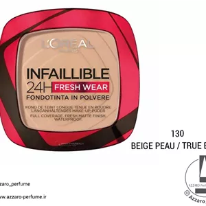 پنکک لورال مدل اینفالیبل L’Oreal Infallible 24hr سری BEiGE PEAU شماره 130 حجم 9 گرم