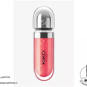 لیپ گلاس کیکو مدل 3D Hydra شماره ۱۱ رنگ golden red حجم 6.5 میل 