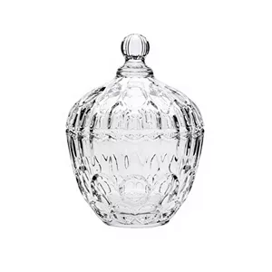 قندان شیشه‌ای درب‌دار برند Deli glass