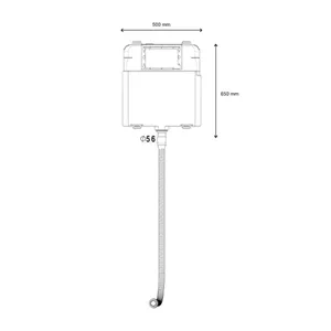 فلاش تانک توکار کلاسیک (توالت زمینی) ایران مدل اینفینیتی Infinity