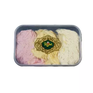 پشمک سه طعم سنتی علی بابا بلداجی - 400 گرم