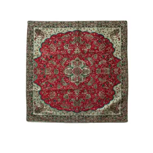 رومیزی ترمه نگین خاتم طرح شاه عباسی سایز ۱*۱ متر - یزد