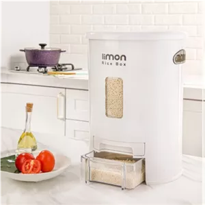 سطل برنج پیمانه دار 14 کیلویی لیمون