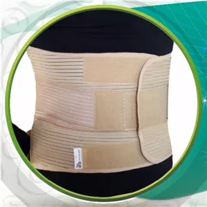 کرست کمر سما طب پاکان | کرست کمر لومبوساکرال با کش تنفسی | XL(100 CM)