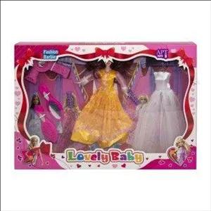 ست عروسک فشن باربی به همراه وسایل و لباس89-24 fashion barby