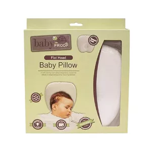 بالش مموری فرم دهی سر نوزاد سفید Baby Proof (خارجی )