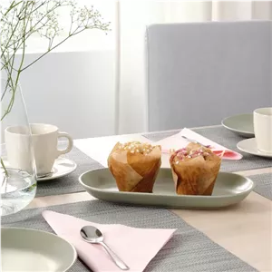 دیس سرو ایکیا FARGKLAR سبز مات، 27x14 سانتی‌متر