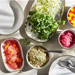 ست 2 تایی دیس خاکستری ایکیا GLADELIG سایز 20x13 سانتی‌متر