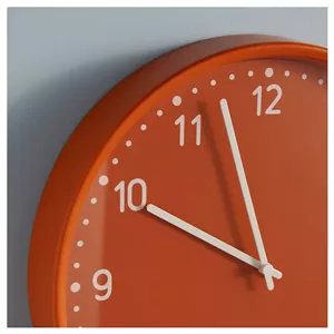 ساعت دیواری ایکیا مدل BONDIS نارنجی 38 سانتی‌متر