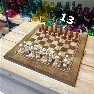 تخته نرد و شطرنج نراد روس متوسط کد 13