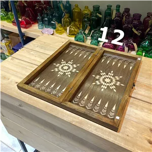 تخته نرد و شطرنج نراد روس متوسط کد 12