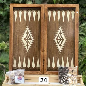 تخته نرد و شطرنج نراد روس بزرگ کد 24