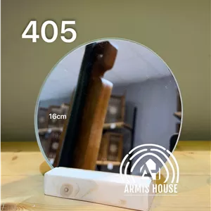 آینه ی پایه چوبی نراد رو میزی ایستاده ، آینه سفره هفت سین 405