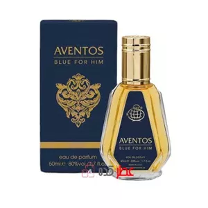 عطر جیبی مردانه فراگرنس ورد Aventos Blue  حجم 50 میل \