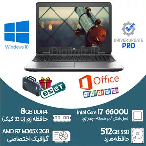 لپ تاپ گرافیکدار i7 نسل شش HP 650 G2 رم 8 و SSD 512