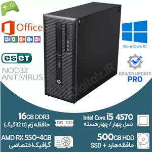 کیس تاور گیمینگ i5 نسل چهار گرافیک 4 گیگ
