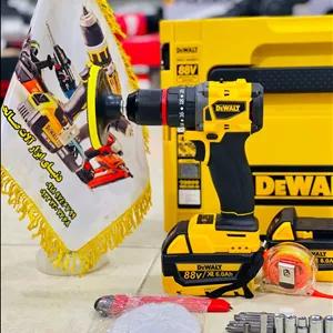 دریل شارژی 88 ولت پولیش دار دیوالت سه نظام فلزی موتور براشلس مدل DEWALT MOD.DXR-09