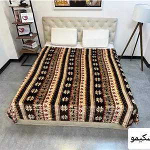 پتو چهار فصل دونفره طرح دار برند sky کد2(گل سرخ)