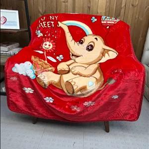 پتو کودک Black Eagle کد ۳(خرس و خرگوش صورتی)