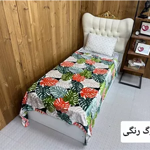 پتو چهار فصل یکنفره طرح دار برند sky کد4(رنگین کمان)