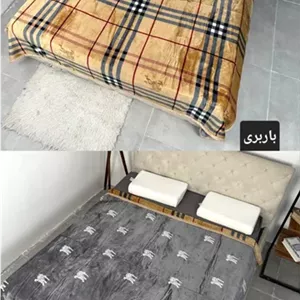 پتو چهارفصل ۱نفره طرح دار دورو برند bonito کد۵(Hطوسی/نارنجی)