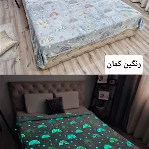 پتو حوله ای چهارفصل طرح برند دورو مدل Sky