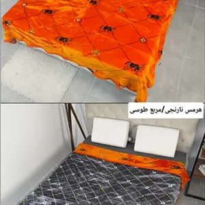 پتو چهارفصل یکنفره دورو طرح دار برند sky (LVقهوه ای/LVطوسی)
