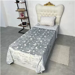 پتو مسافرتی شبنما ۱نفره سنگین برند bonito کد۴(یونیکورن هفت رنگی)