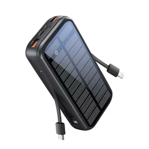 پاوربانک خورشیدی پرومیت مدل SOLARTANK-20PDCI ظرفیت 20000mAh و توان 20W